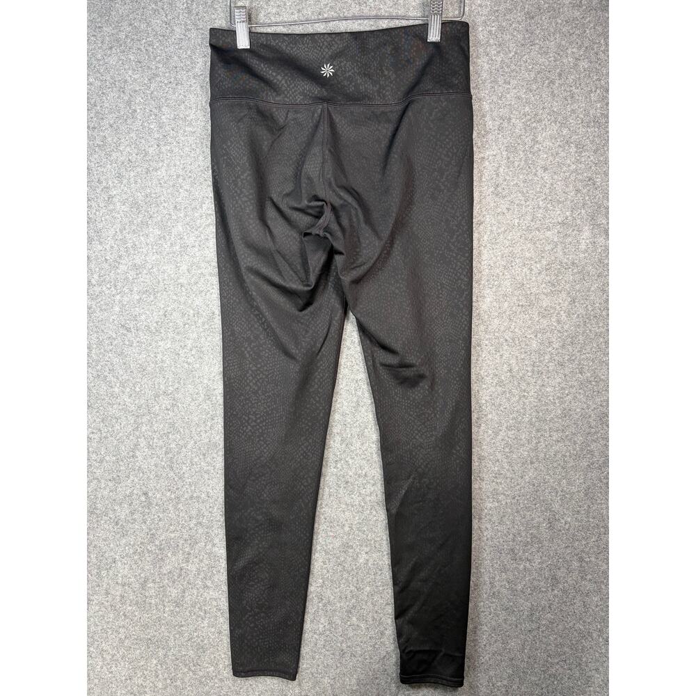 Athleta Chaturanga Snake Print High Rise Leggings Black Size S - Picture 3 of 5
